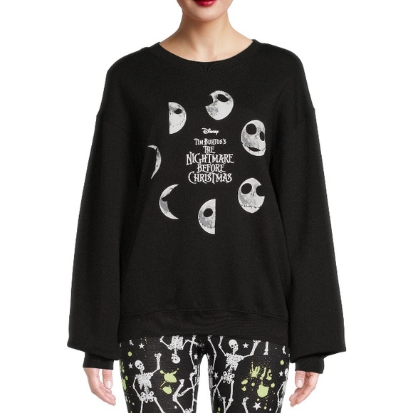 Disney Tops - Disney Nightmare Before Christmas black Sweatshirt Disney Phase Jack XL